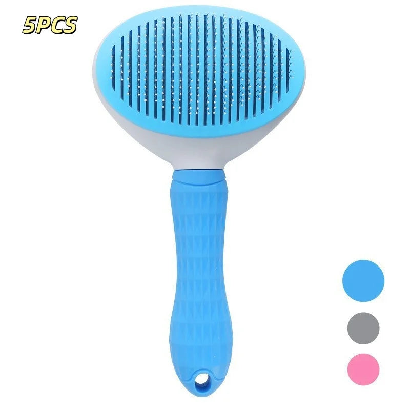 Self-Cleaning Pet Grooming Brush – Effortless Hair Removal for Dogs & Cats
