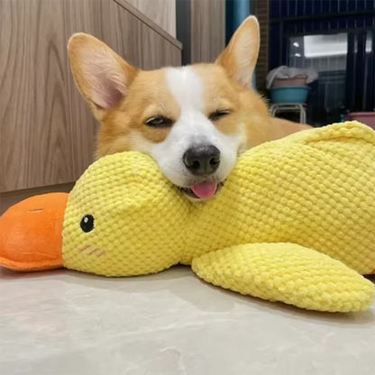 Interactive Squeaky Duck Dog Toy – Bite-Resistant Chew Toy for Teeth Cleaning & Play