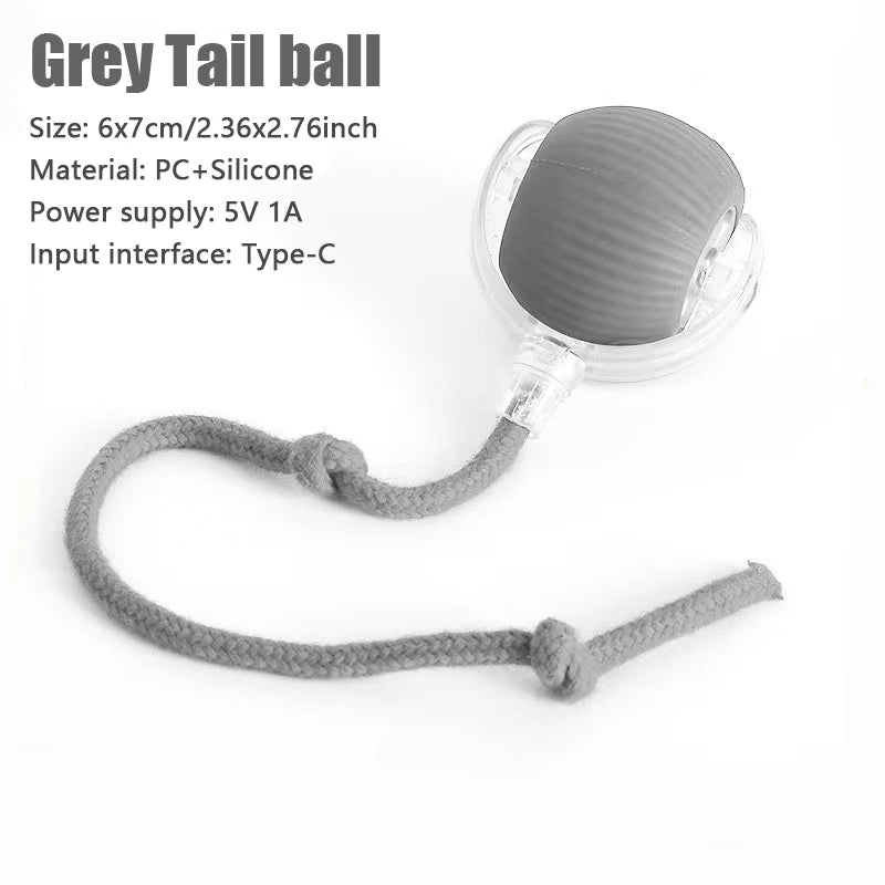Interactive Rolling Cat Toy – Smart Motion Ball with Realistic Tail for Endless Play