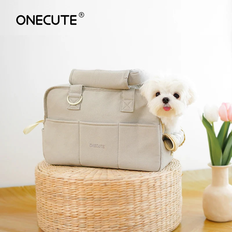 Portable Dog Carrier Bag – Comfortable Shoulder Tote for Small Dogs & Cats