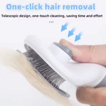 Self-Cleaning Pet Grooming Brush – Effortless Hair Removal for Dogs & Cats