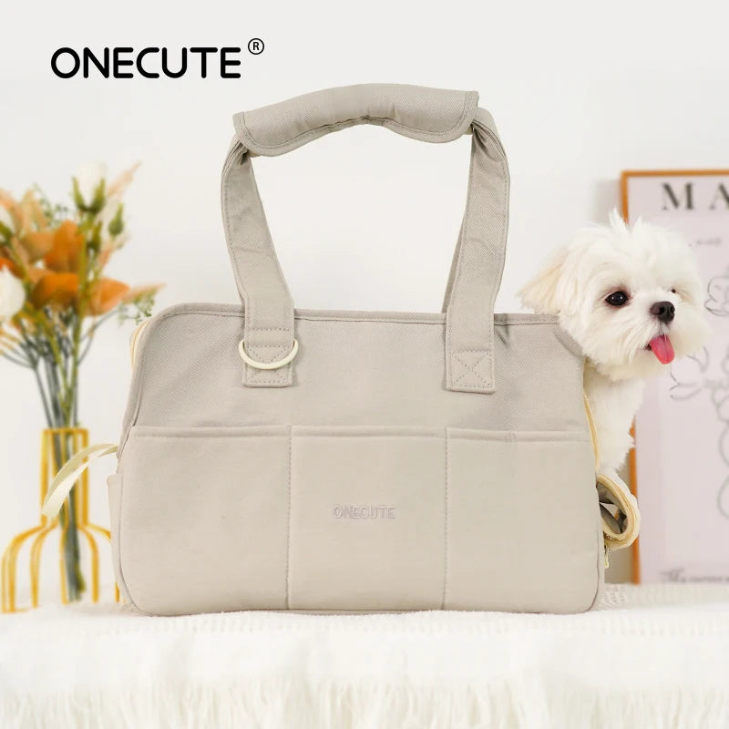 Portable Dog Carrier Bag – Comfortable Shoulder Tote for Small Dogs & Cats