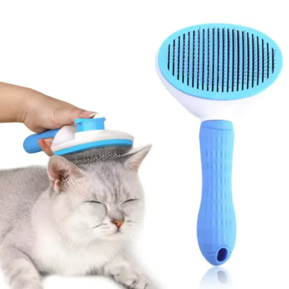 Self-Cleaning Pet Grooming Brush – Effortless Hair Removal for Dogs & Cats