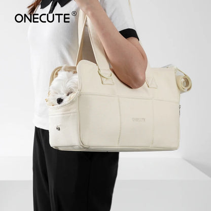 Portable Dog Carrier Bag – Comfortable Shoulder Tote for Small Dogs & Cats
