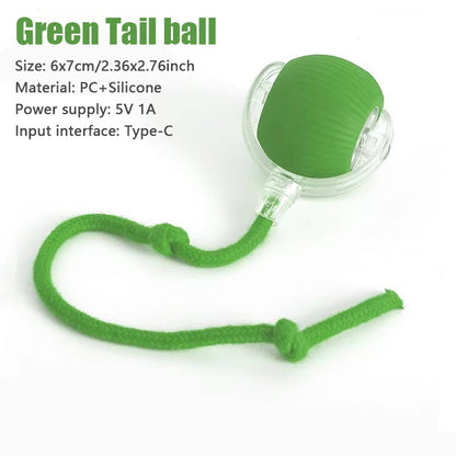 Interactive Rolling Cat Toy – Smart Motion Ball with Realistic Tail for Endless Play