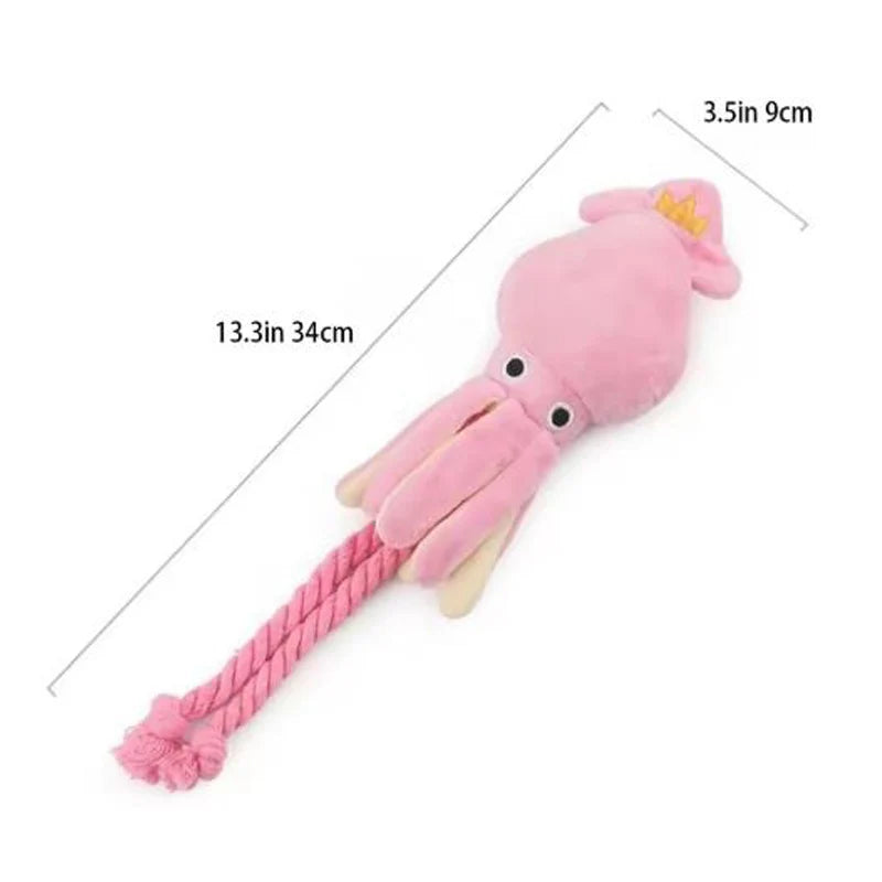 Interactive Octopus Rope Toy – Durable Chew & Teeth Cleaning Toy for Dogs & Cats
