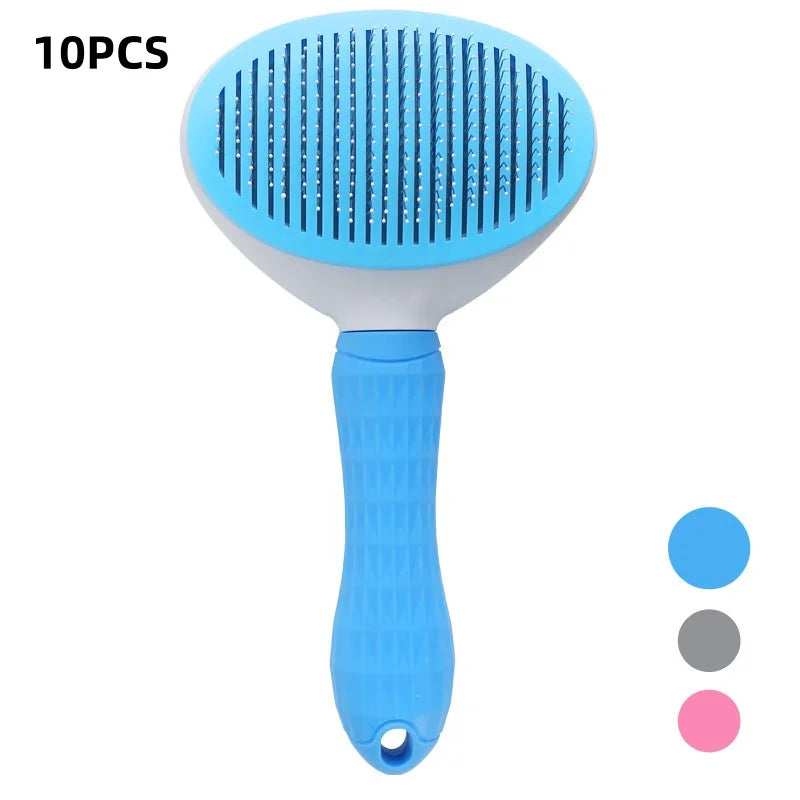 Self-Cleaning Pet Grooming Brush – Effortless Hair Removal for Dogs & Cats
