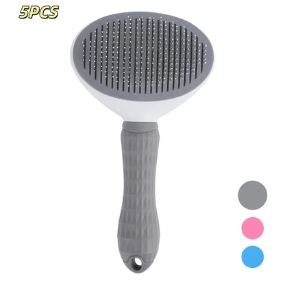 Self-Cleaning Pet Grooming Brush – Effortless Hair Removal for Dogs & Cats