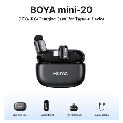BOYA Mini Wireless Lavalier Microphone for iOS & Android