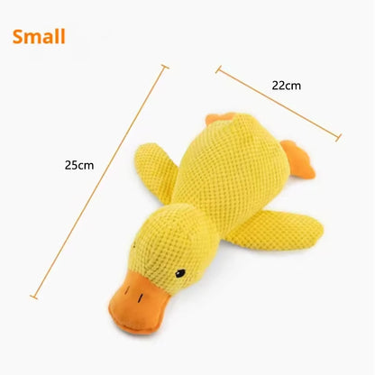 Interactive Squeaky Duck Dog Toy – Bite-Resistant Chew Toy for Teeth Cleaning & Play