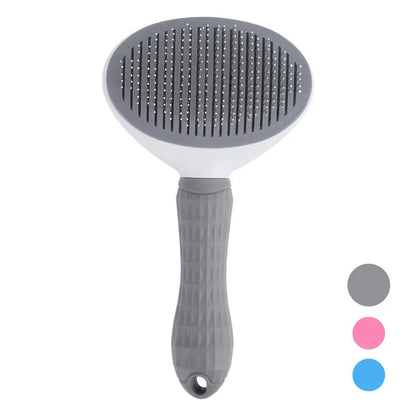 Self-Cleaning Pet Grooming Brush – Effortless Hair Removal for Dogs & Cats