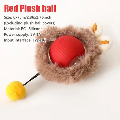 Interactive Rolling Cat Toy – Smart Motion Ball with Realistic Tail for Endless Play