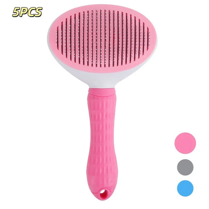 Self-Cleaning Pet Grooming Brush – Effortless Hair Removal for Dogs & Cats