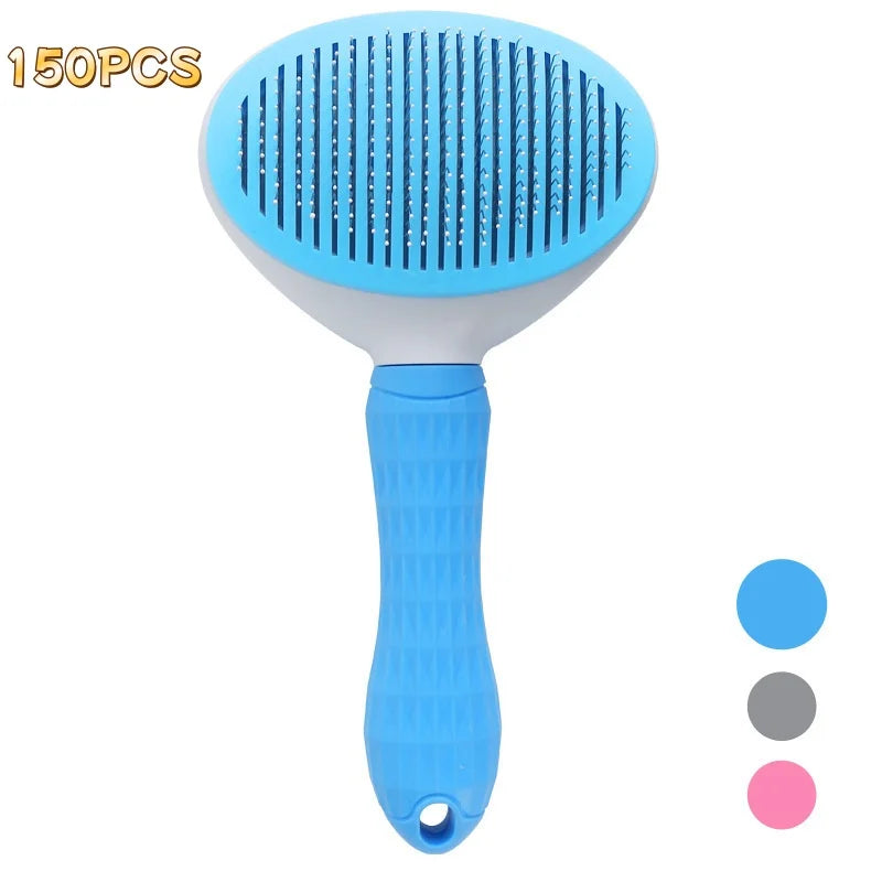 Self-Cleaning Pet Grooming Brush – Effortless Hair Removal for Dogs & Cats