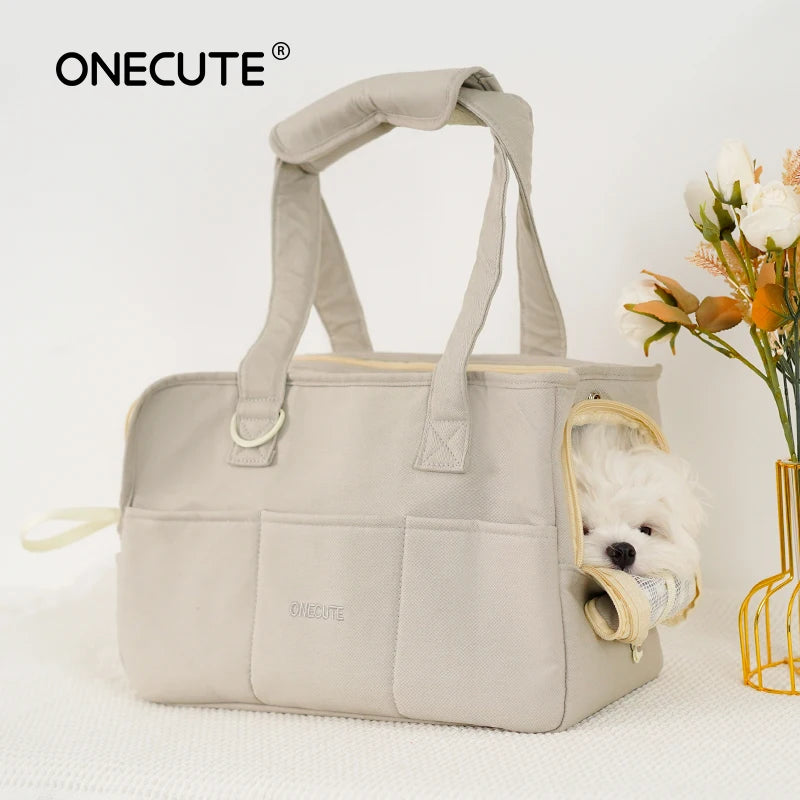 Portable Dog Carrier Bag – Comfortable Shoulder Tote for Small Dogs & Cats