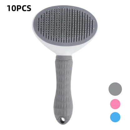 Self-Cleaning Pet Grooming Brush – Effortless Hair Removal for Dogs & Cats