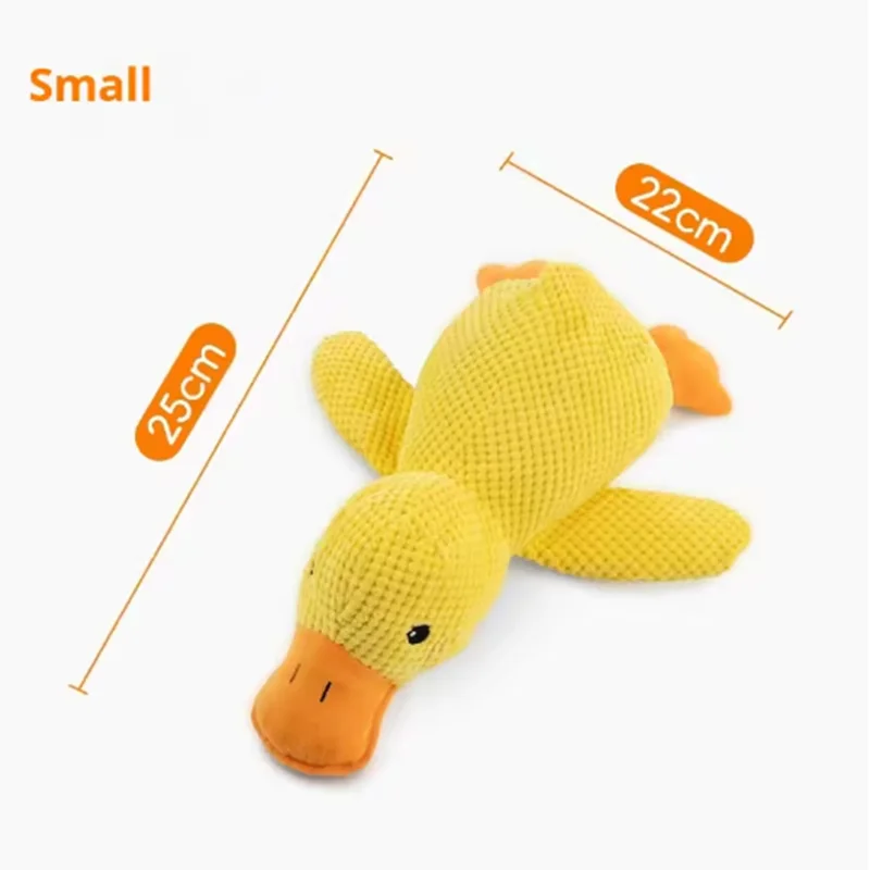 Interactive Squeaky Duck Dog Toy – Bite-Resistant Chew Toy for Teeth Cleaning & Play