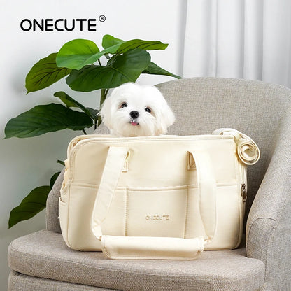Portable Dog Carrier Bag – Comfortable Shoulder Tote for Small Dogs & Cats